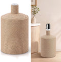 5-Gallon Woven Jute Jug Cover Light Brown