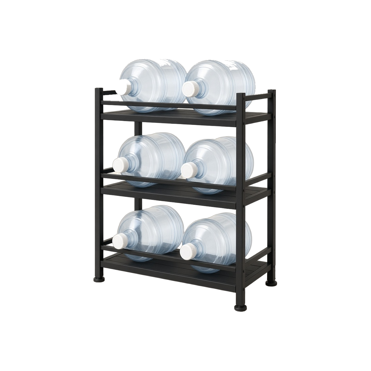 5-Gallon Jug Rack — 3-Tier, Holds 6 Bottles